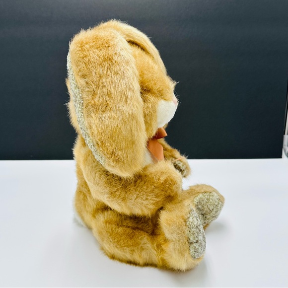 Vintage 90s Chosun Golden Bunny Rabbit Plush Stuffed Animal 11” Easter - Picture 4 of 11